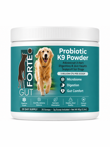 Forte Gut K9 Powder – 3-in-1 Gut Support for Dogs