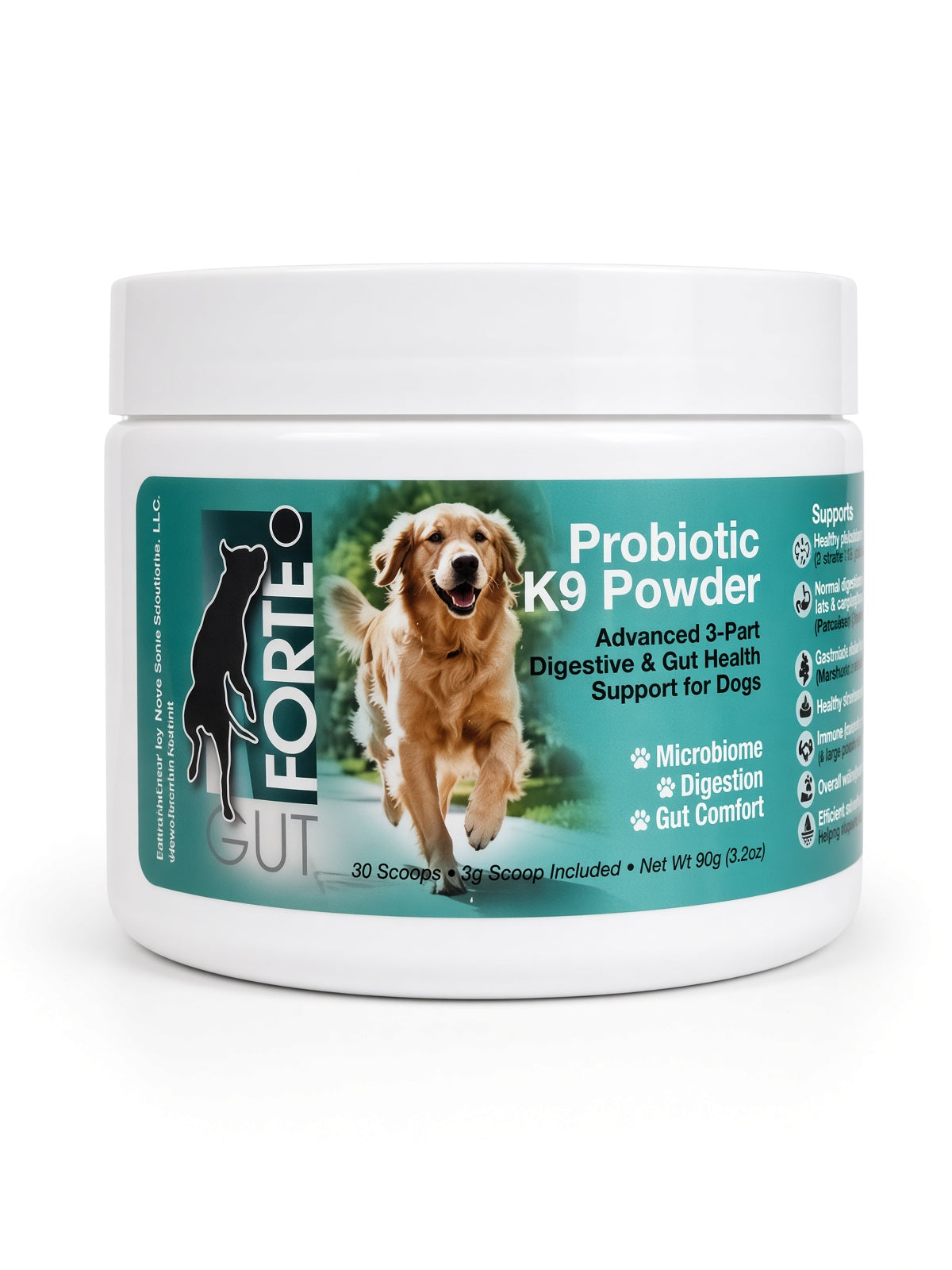 Forte Gut K9 Powder – 3-in-1 Gut Support for Dogs